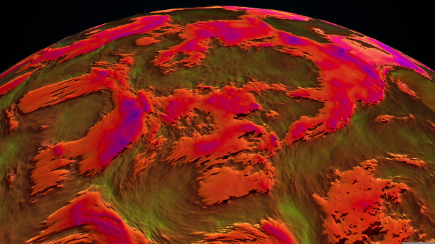 抽象的漩涡球图片下载
