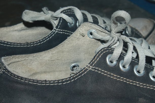 又旧又脏，几乎破了的鞋子图片下载