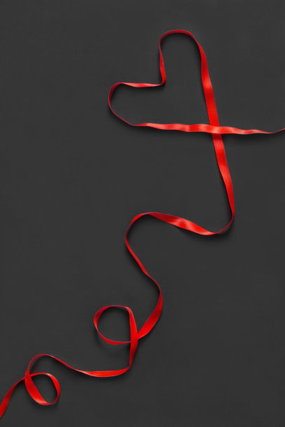 红丝带配黑丝带图片下载