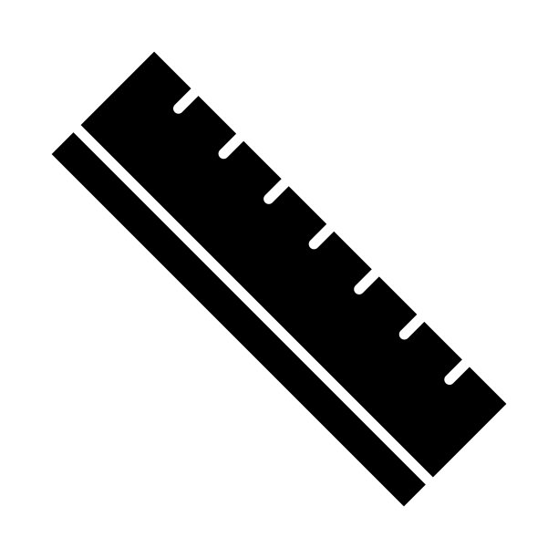 标尺图标矢量设计模板图片下载