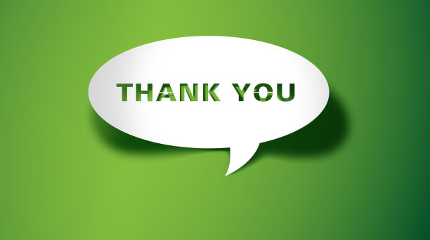 感谢您的卡片，赠送，业务。极简抽象设计与白色剪纸绿色背景。图片下载