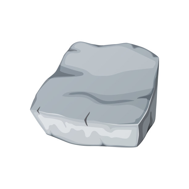 石头石头卡通。各种形状的鹅卵石。山上的岩石和碎石。图片下载