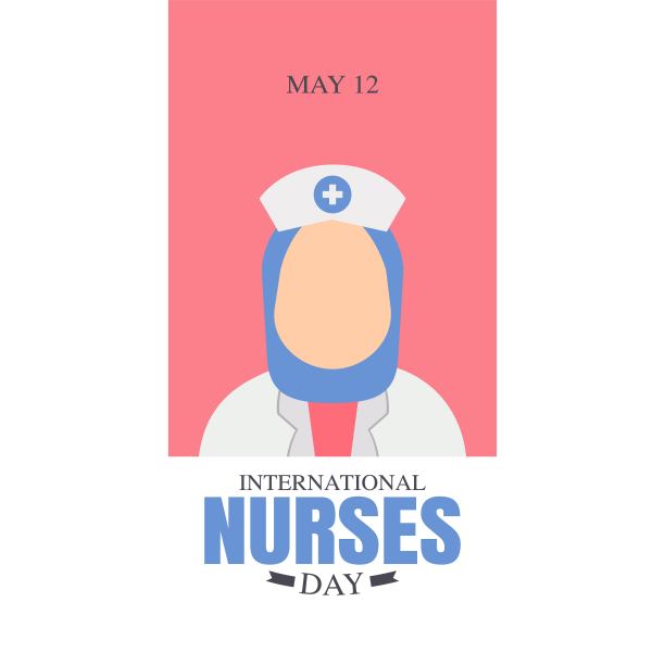 国际护士日。适合制作贺卡、海报和横幅。图片下载