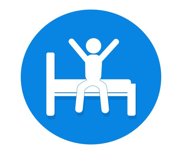 孤立的唤醒图标。图片下载