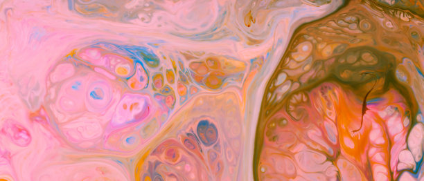 抽象的彩色背景。流动的艺术墙纸，流动的充满活力的颜色。五颜六色的液体表面。时尚的背景图片下载