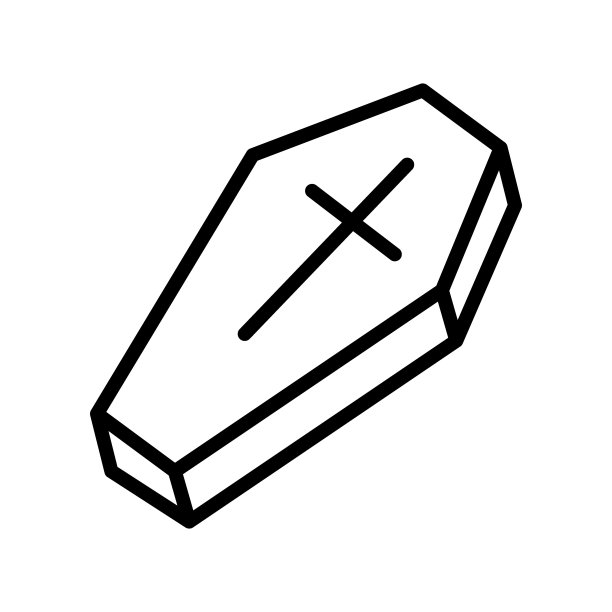 万圣节的平线图标。恐怖的象征。为移动概念和网页设计，商店的轮廓标志图片下载