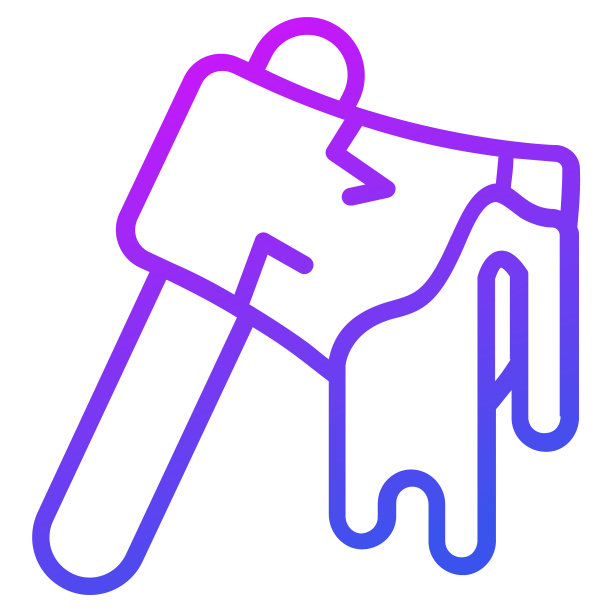 可怕的斧头矢量轮廓图标图片下载