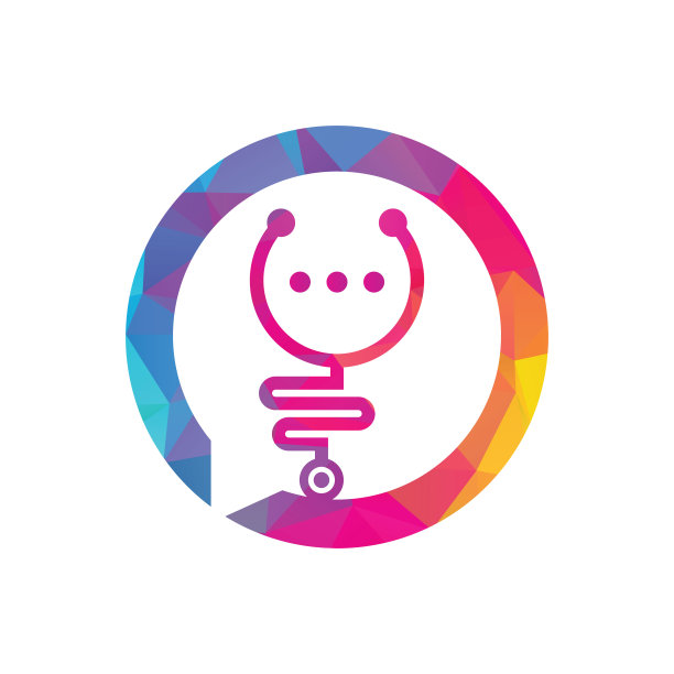 医疗聊天和聊天矢量标志设计。图片下载