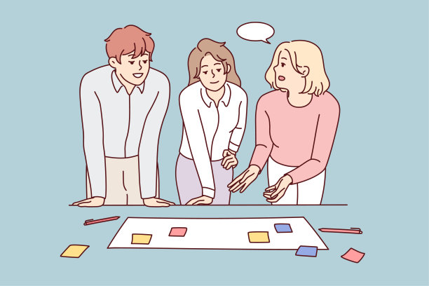 商人头脑风暴做创造性思维图片下载