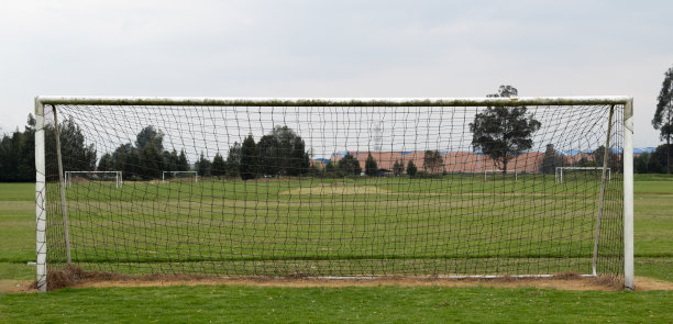阴天的网状足球场图片下载
