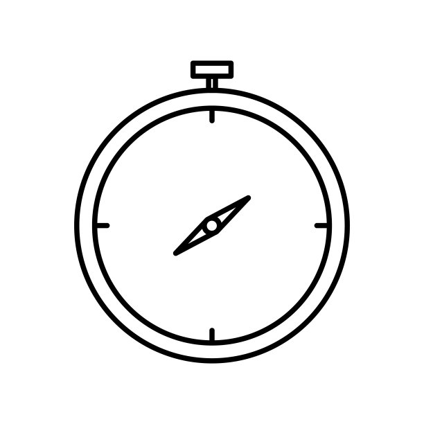 罗盘线图标说明。与节日有关的图标。简单的设计可编辑图片下载