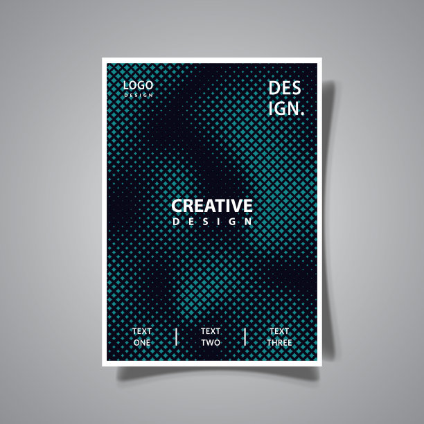 半色调抽象质感未来主义封面深色背景模板矢量设计图片下载