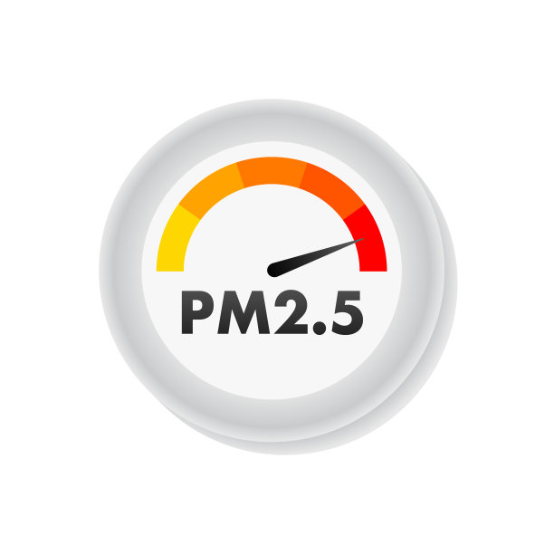空气污染图标，PM 2,5。预防的迹象。矢量插图。图片下载