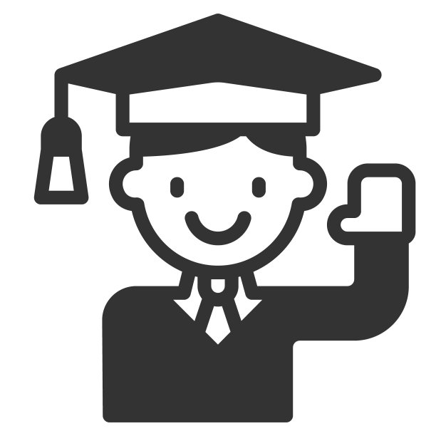 学生图标矢量插图图片下载