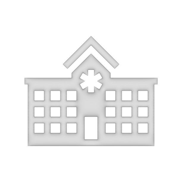 医院图标3d按钮符号图片下载