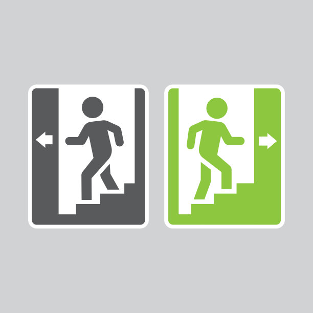 楼梯矢量贴纸标志图片下载