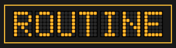 在黑色背景上，橙色引导的文字程序图片下载