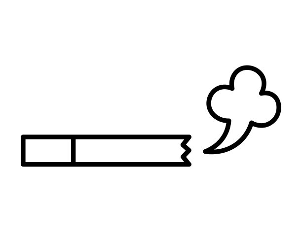 香烟图标。健康或垃圾主题。图片下载