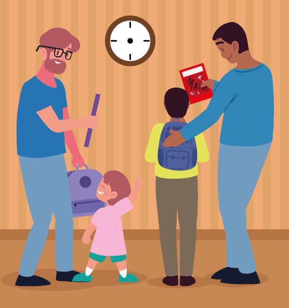 回到学校，父母带着孩子图片下载