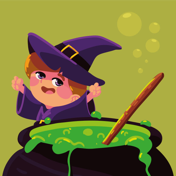女巫锅万圣节图片下载