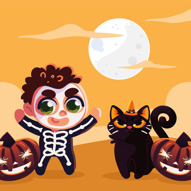 男孩穿着骷髅装图片下载