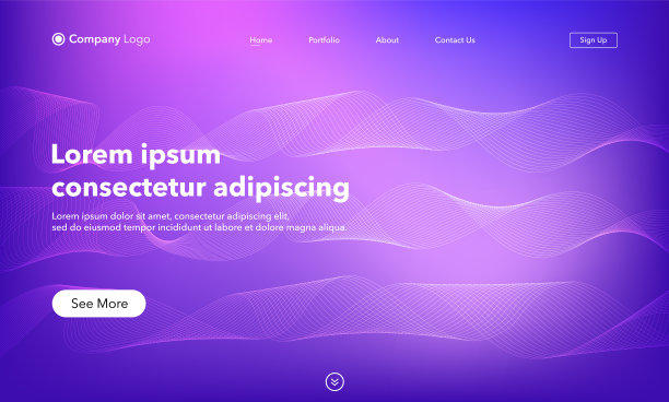 抽象后台网站登陆页面模板图片下载
