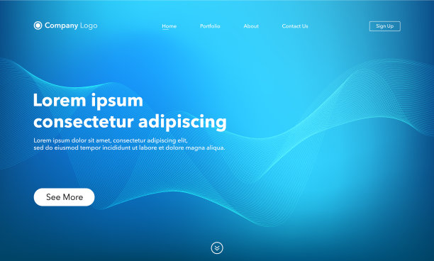 抽象后台网站登陆页面模板图片下载