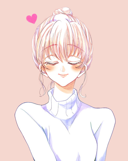 恋爱中的发髻女人图片下载