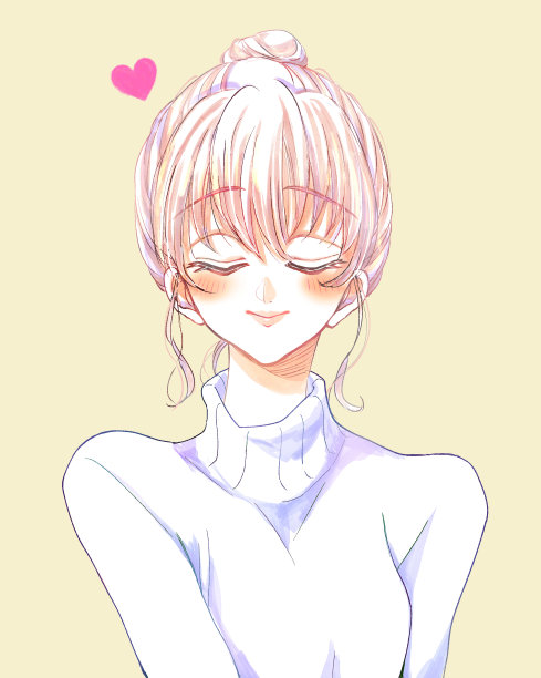 恋爱中的发髻女人图片下载