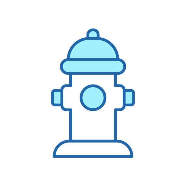 消防栓线性图标，可编辑描边，独立矢量图图片下载