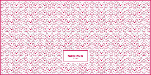 抽象图案独特的手扇形状图片下载