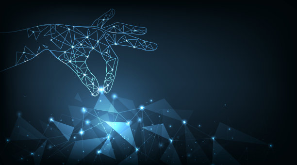 未来技术三角线的全球连接概念。图片下载