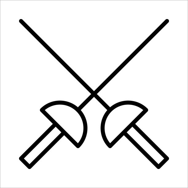 栅栏图标标志设计矢量模板插图标志和符号像素完美图片下载