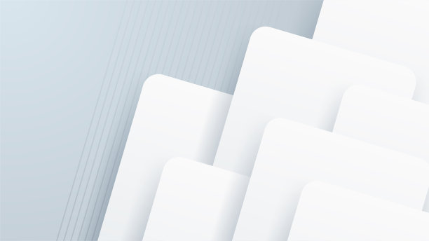 白色抽象的现代背景设计。抽象的白色几何形状与未来技术概念旗帜背景图片下载