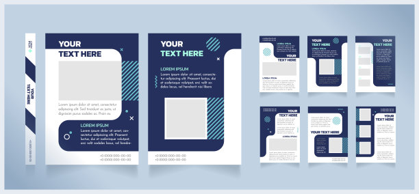 科学发展空白宣传册设计图片下载