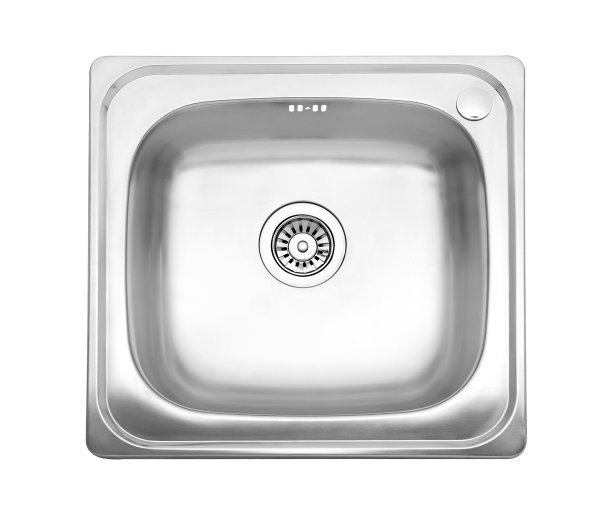 白色上的空水槽俯视图图片下载