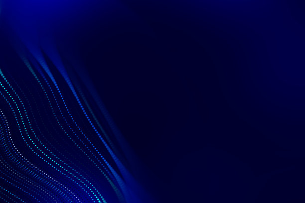 抽象的技术背景，充满活力的颜色与模糊。未来高科技旗帜。图片下载