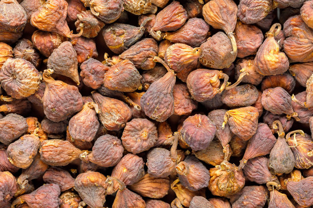 自然干燥的无花果，背景，质地。乌兹别克的食物。有选择性的重点。高质量的照片图片下载