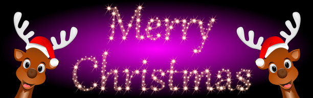 驯鹿祝圣诞快乐-插图图片下载