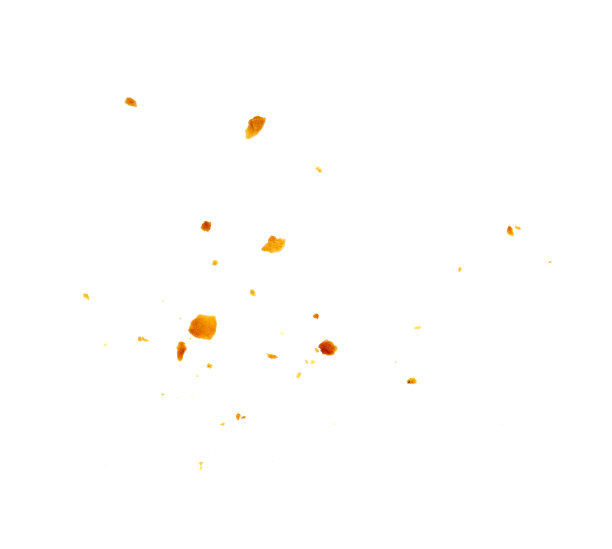 白色背景上的饼干屑图片下载