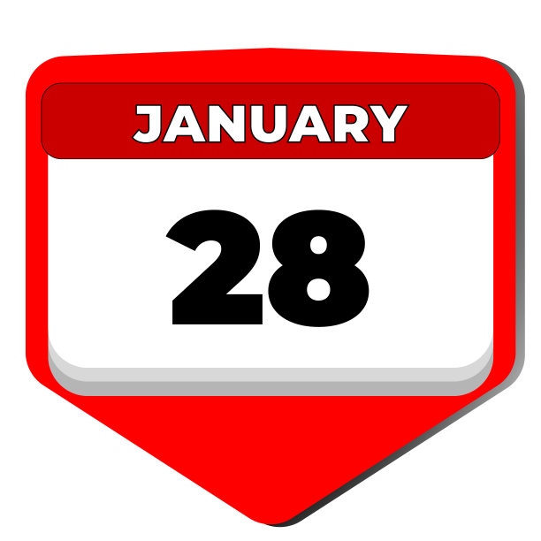 1月28日矢量图标日历日。1月28日。1月28日，28号日期。28天的日历。二十八日图片下载