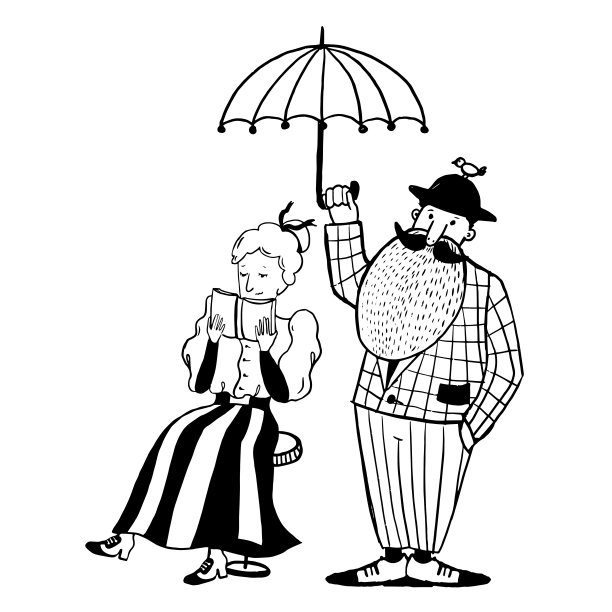 浪漫情侣的经典约会图片下载