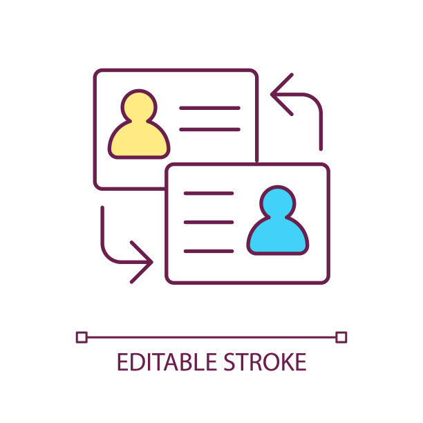 交换个人通讯录RGB颜色图标图片下载