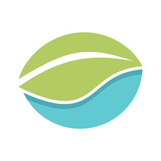 树叶自然标志矢量插图图片下载