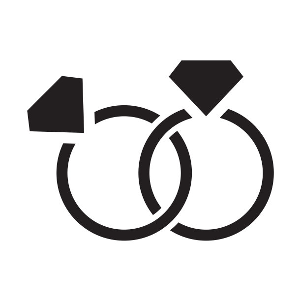 宝石戒指图标矢量插图模板图片下载