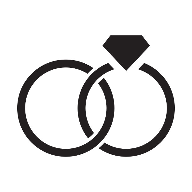 宝石戒指图标矢量插图模板图片下载