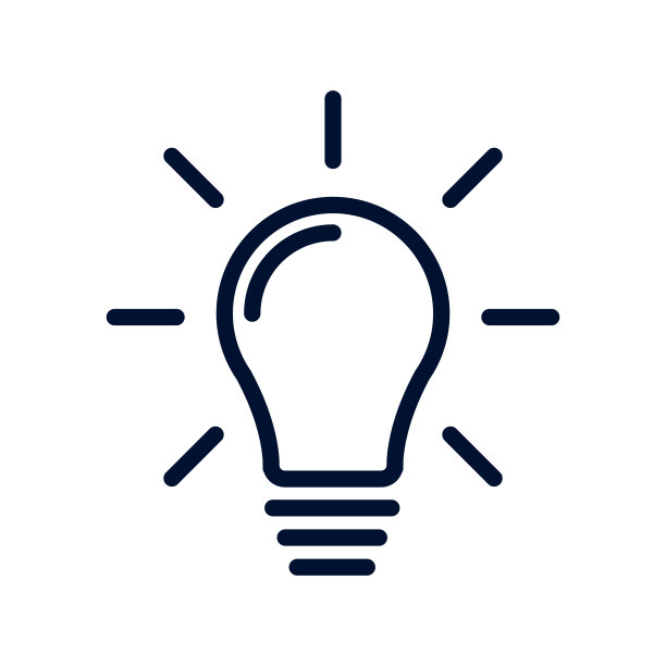 灯泡灯图标矢量插图图片下载