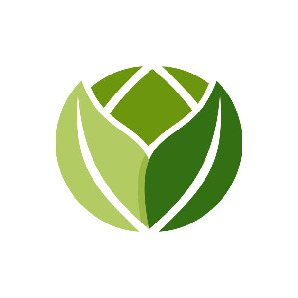 树叶自然标志矢量插图图片下载