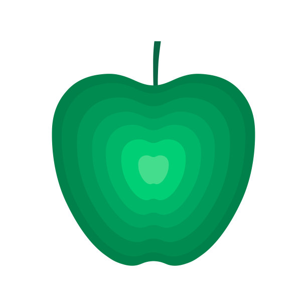 白色背景下孤立的新鲜苹果。图片下载