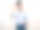 快乐的男人蓝衬衫快乐的情绪使手ok孤立图片下载